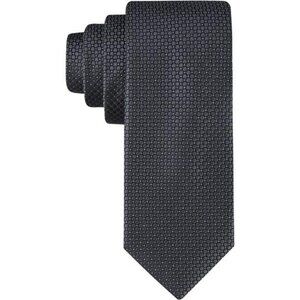 Mens Black Silk Necktie Standard Extra Long Formal Business Wedding Tie